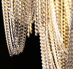 Florielle Flower Chain Tassel Chandelier