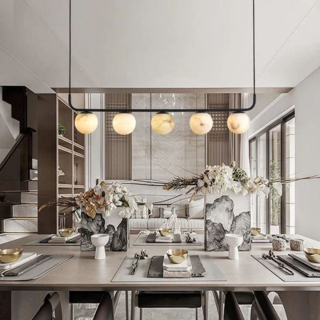 Aurevia Alabaster Linear Chandelier