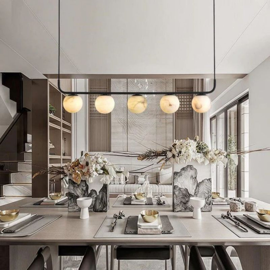 Aurevia Alabaster Linear Chandelier