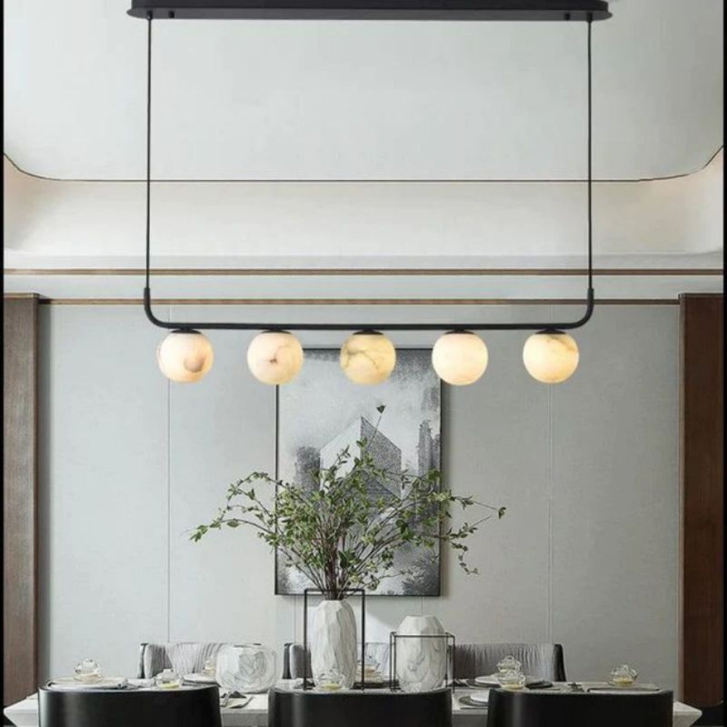 Aurevia Alabaster Linear Chandelier