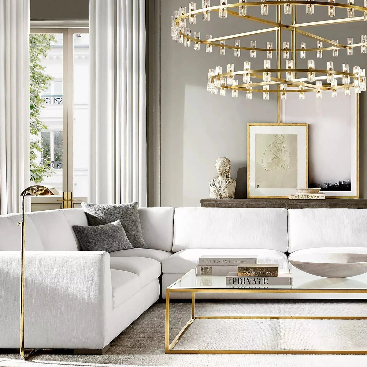 Aurelia 60″ Two-Tier Crystal Chandelier