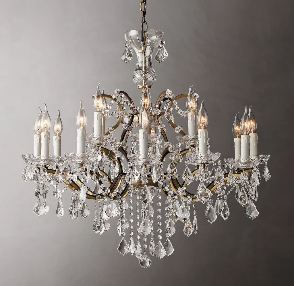 Rovienne 28″/33″ Classic K9 Crystal Chandelier