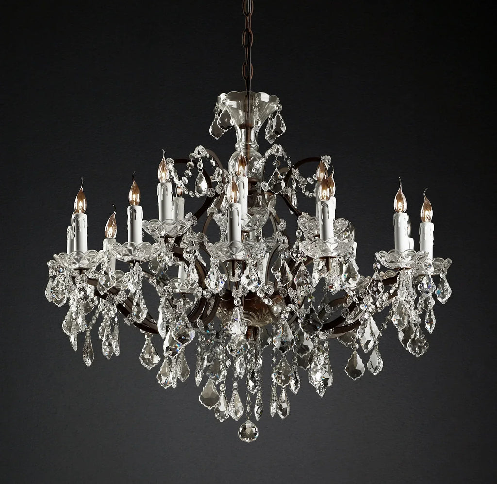 Rovienne 28″/33″ Classic K9 Crystal Chandelier