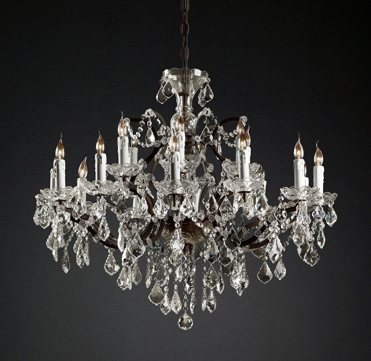 Rovienne 28″/33″ Classic K9 Crystal Chandelier