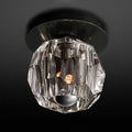 Lumera Smoke Crystal Flush Mount