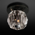Lumera Smoke Crystal Flush Mount