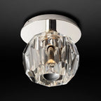 Lumera Smoke Crystal Flush Mount