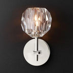 Lumera Clear & Smoke Crystal Wall Sconce