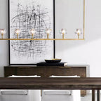 Lumera 60″ Clear Crystal Linear Chandelier