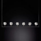 Lumera 60″ Clear Crystal Linear Chandelier