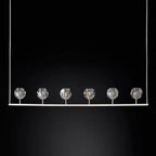 Lumera 60″ Clear Crystal Linear Chandelier