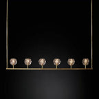 Lumera 60″ Clear Crystal Linear Chandelier