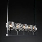 Lumera 60″ Clear Crystal Linear Chandelier