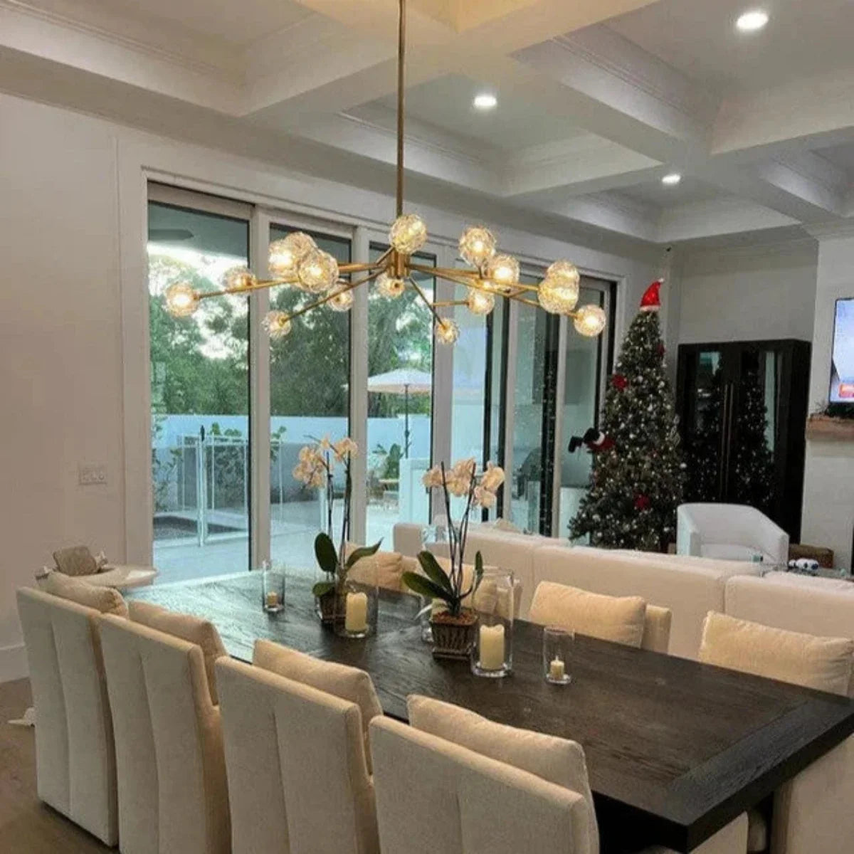 Lumera 72″ Clear & Smoke Crystal Chandelier