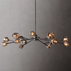 Lumera 60″ Clear & Smoke Crystal Round Chandelier
