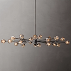 Lumera 72″ Clear & Smoke Crystal Chandelier