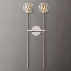 Lumera Clear & Smoke Crystal Wall Sconce