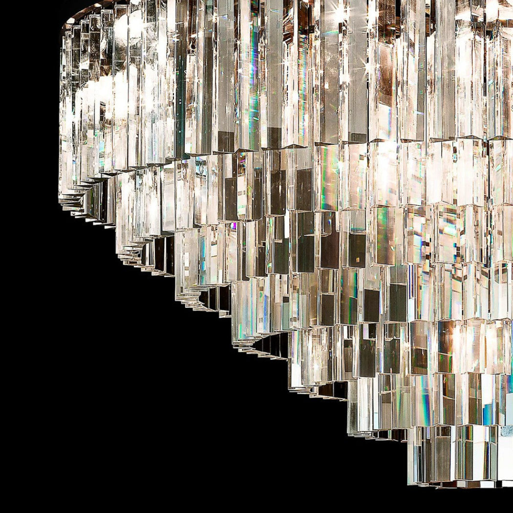 Odessa Multi-Tier K9 Crystal Round Chandelier