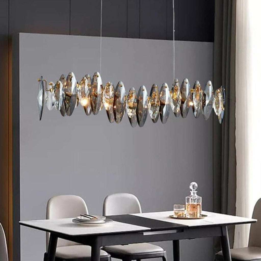Liora Crystal Linear Chandelier