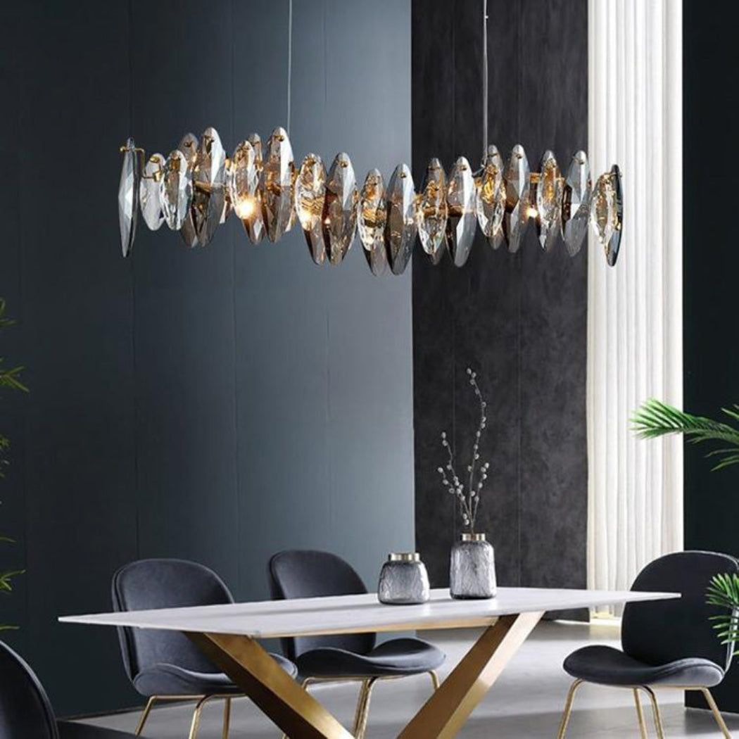 Liora Crystal Linear Chandelier