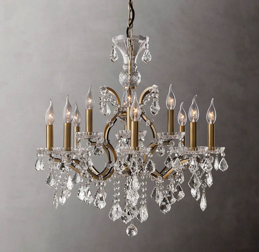 Rovienne 28″ Classic K9 Crystal Chandelier