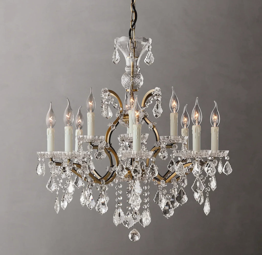 Rovienne 28″ Classic K9 Crystal Chandelier