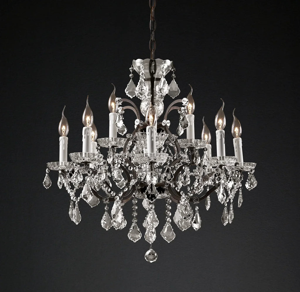 Rovienne 28″/33″ Classic K9 Crystal Chandelier