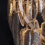 Elara 35″/47″ Art Glass Linear Chandelier