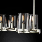 Cirella 49″/60″ Clear Glass Linear Chandelier