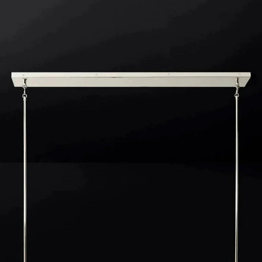 Cirella 49″/60″ Clear Glass Linear Chandelier