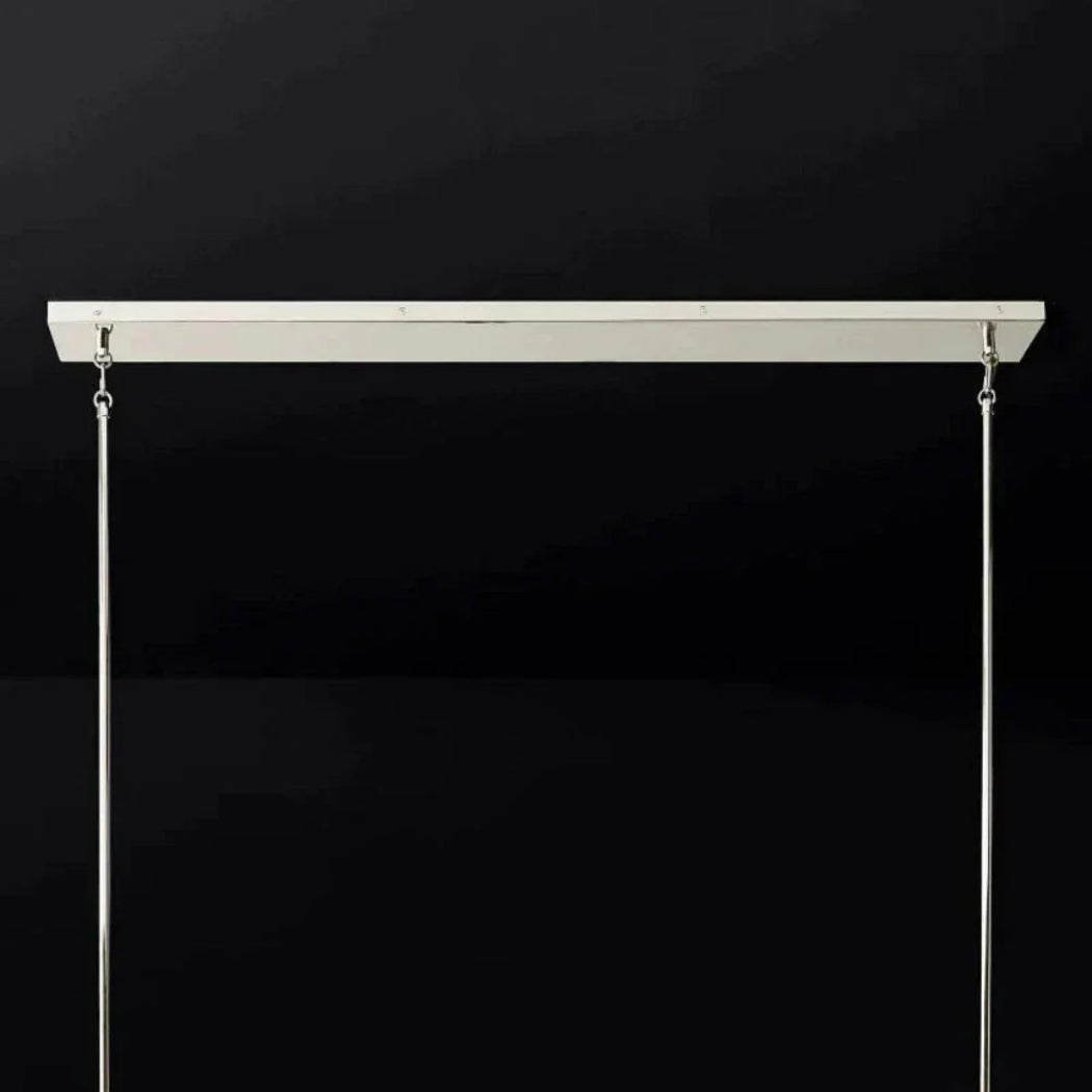 Cirella 49″/60″ Clear Glass Linear Chandelier