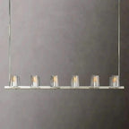 Cirella 49″/60″ Clear Glass Linear Chandelier