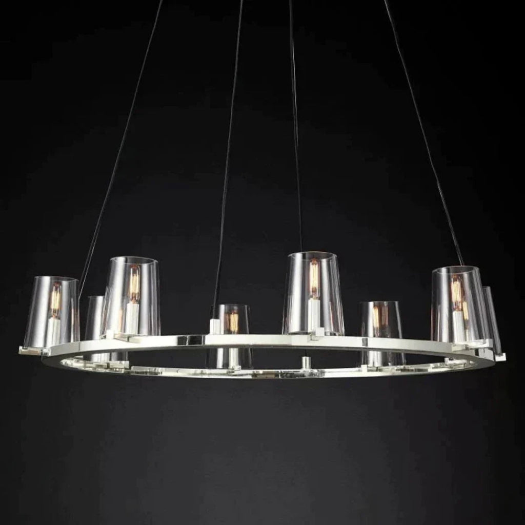 Cirella 36″ Round Glass Chandelier