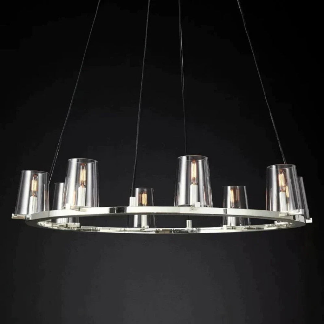 Cirella 36″ Round Glass Chandelier
