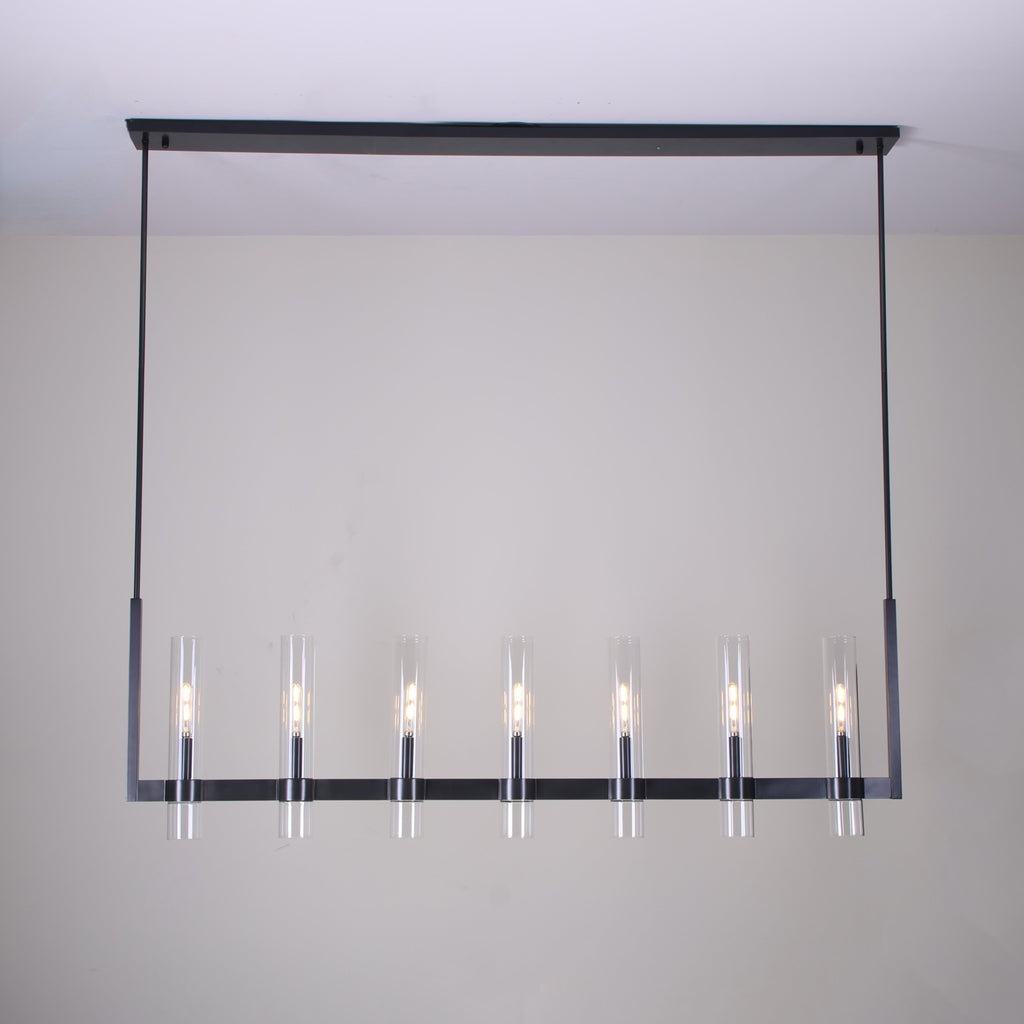 Rovella 59″ Linear Glass Chandelier