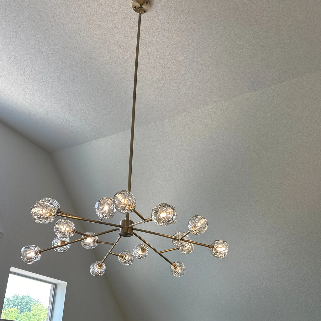 Lumera 48″ Clear & Smoke Crystal Round Chandelier