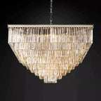 Odessa Multi-Tier K9 Crystal Square Chandelier
