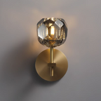 Lumera Clear & Smoke Crystal Wall Sconce