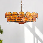 Ventilo Amber Murano Glass Chandelier