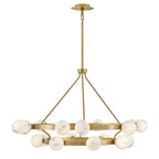 Aurevia Two-Tier Alabaster Chandelier