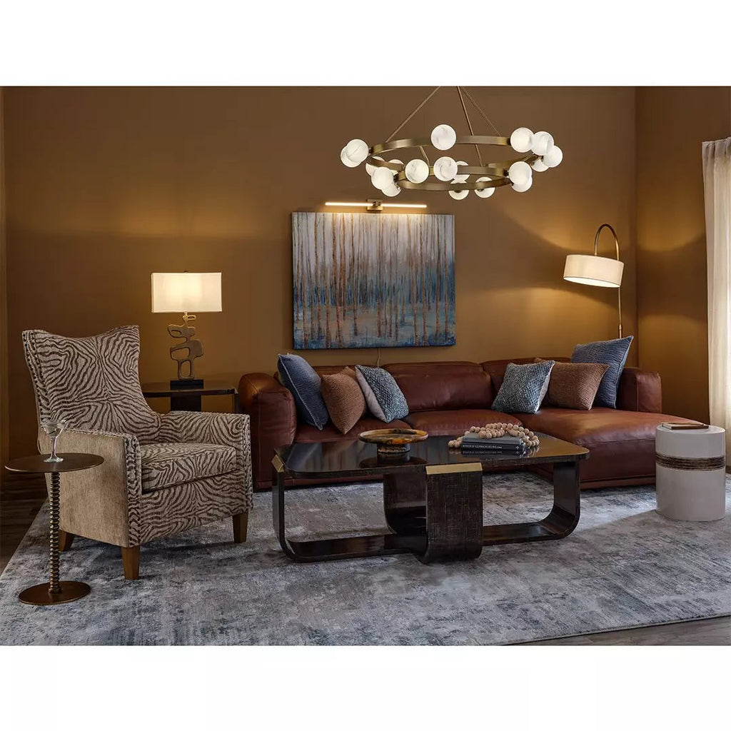 Aurevia Two-Tier Alabaster Chandelier