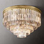Odessa K9 Crystal Round Flush Mount