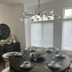 Lumera 48″ Clear & Smoke Crystal Round Chandelier