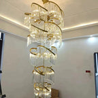 Virelia Multi-Tier Spiral Crystal Chandelier