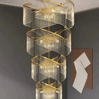 Virelia Multi-Tier Spiral Crystal Chandelier
