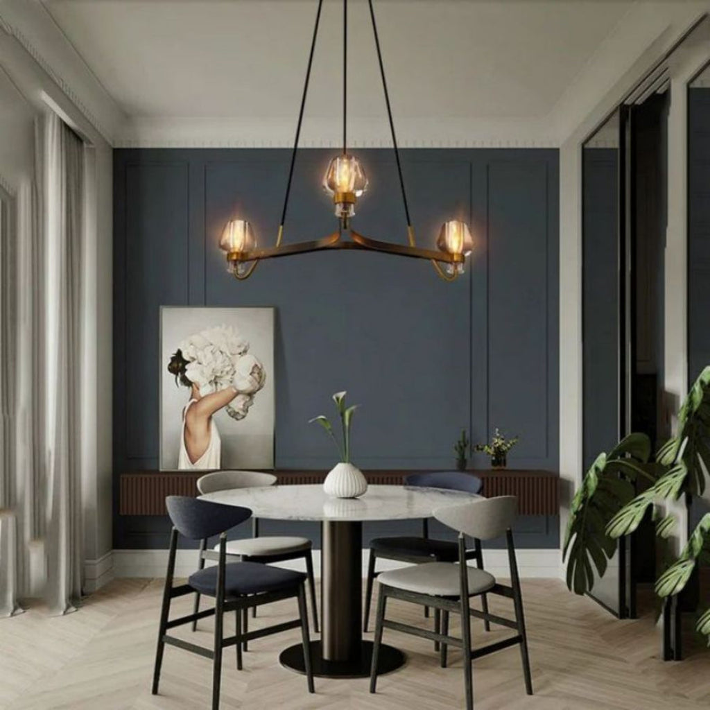 Aurelia 3-Light K9 Crystal Chandelier