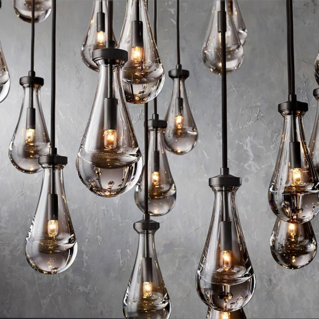 Elara 54″ Linear Hand-Blown Glass Chandelier