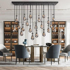 Elara 54″ Linear Hand-Blown Glass Chandelier