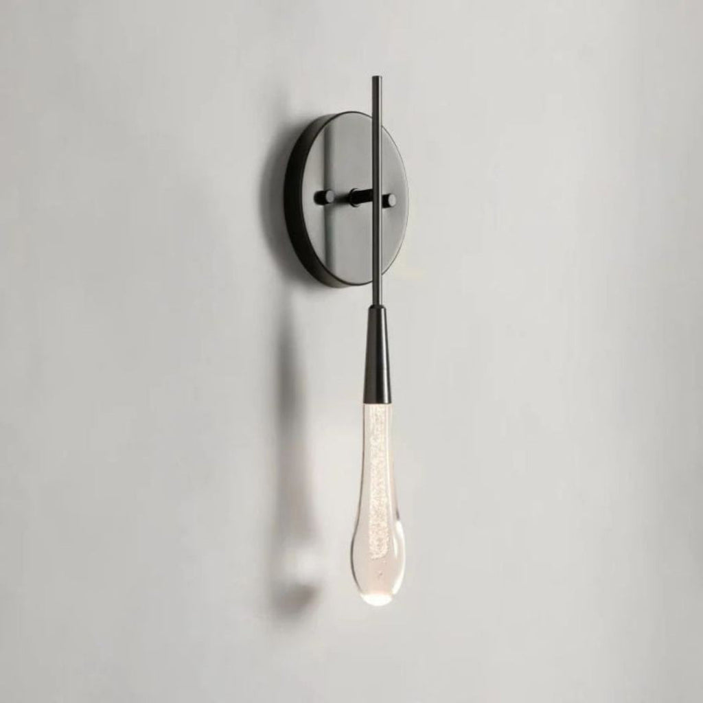 Avelisse Solitaire Glass Wall Sconce