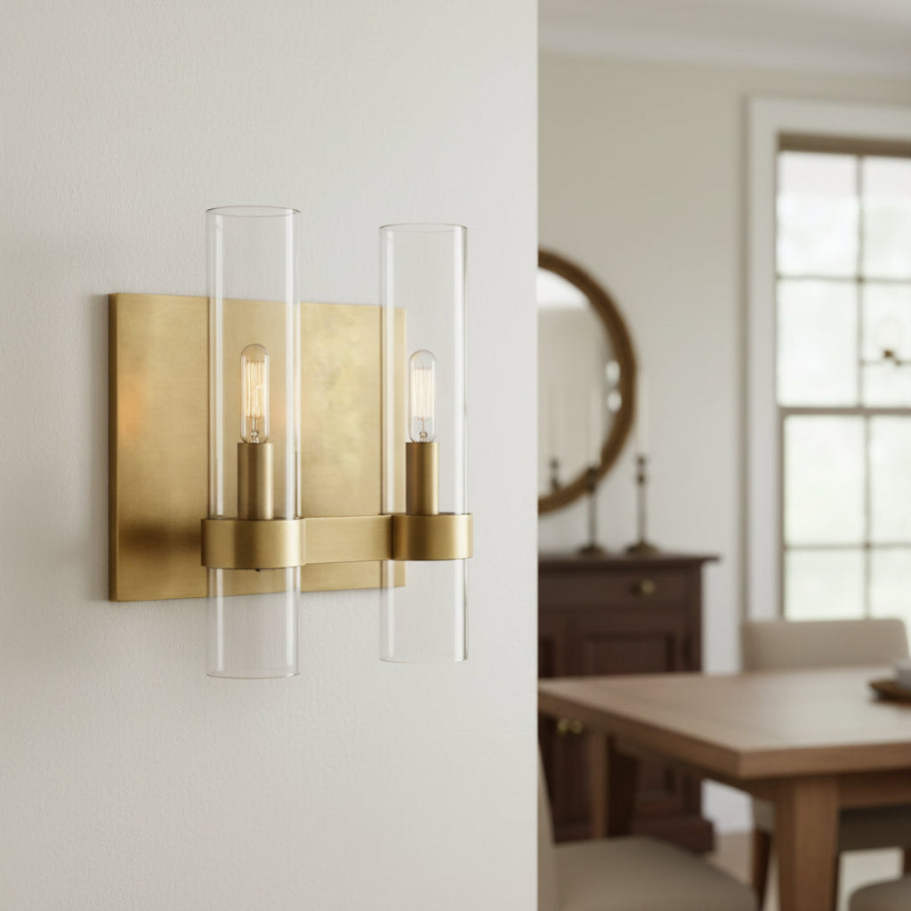 Rovella Double Glass Wall Sconce